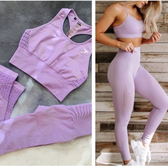 Gymshark Seamless Energy Lilac Leggings 